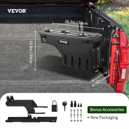 010588126181 - VEVOR Truck Bed Toolbox for 2015-2021 F150, Space-Saving Design