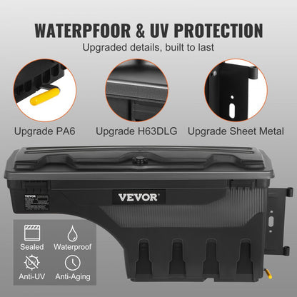 010731220504 - Waterproof Lockable Wheel Well Toolbox for Ford F-150