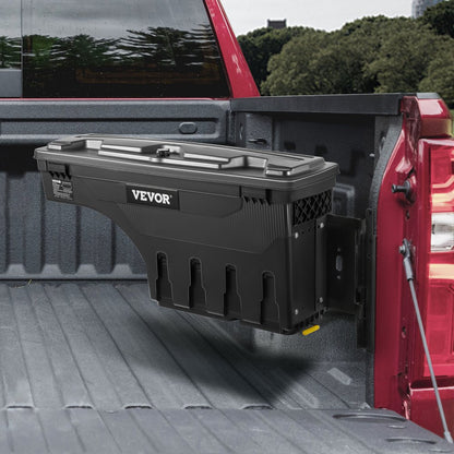 010569710705 - Durable 6.6 Gal Truck Bed Toolbox, Lockable & Waterproof