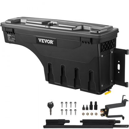 010569710705 - Durable 6.6 Gal Truck Bed Toolbox, Lockable & Waterproof
