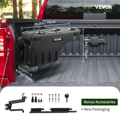 010334146831 - VEVOR 6.6 Gal Truck Bed Toolbox for Silverado/Sierra, Driver Side