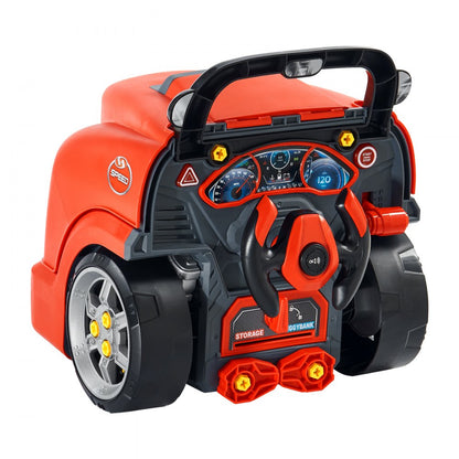 D001-2 - Kids' 60-Piece Car Engine Repair Set with Sounds