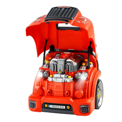 D001-2 - Kids' 60-Piece Car Engine Repair Set with Sounds