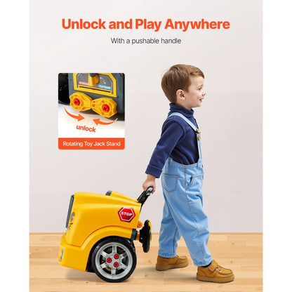 D001-1 - Kids' 60-Piece Engine Repair Set with Electric Screwdriver