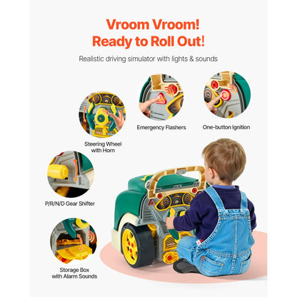 D001-3 - VEVOR Kids Mechanic Engine Play Set with Tools & Lights