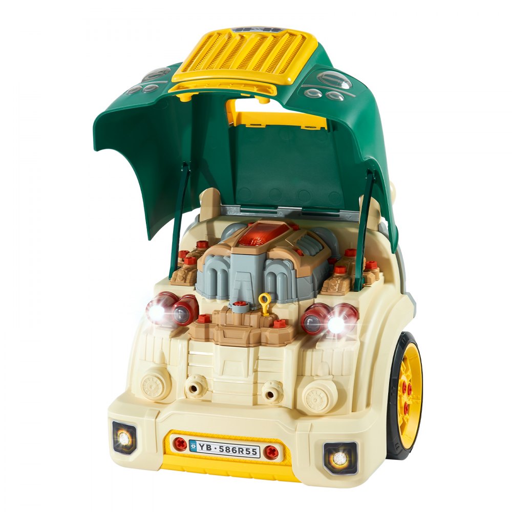 D001-3 - VEVOR Kids Mechanic Engine Play Set with Tools & Lights