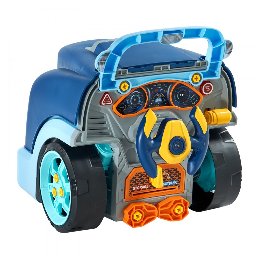 D001-4 - Interactive Engine Repair Toy for Kids with Tools & Sounds