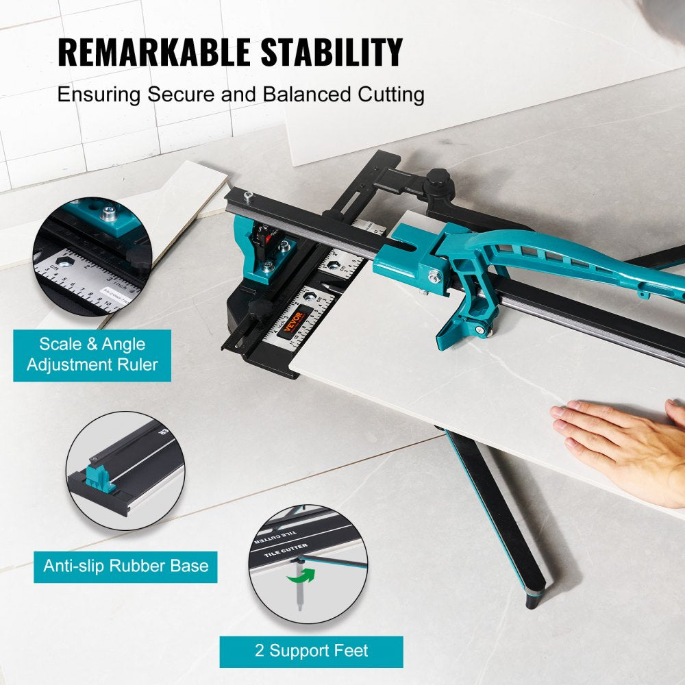8102E-8L/32" - VEVOR 32" Manual Tile Cutter with Tungsten Carbide Wheel