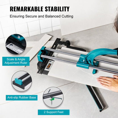 8106C-8L/48" - Professional 48" Manual Tile Cutter with Infrared Guide