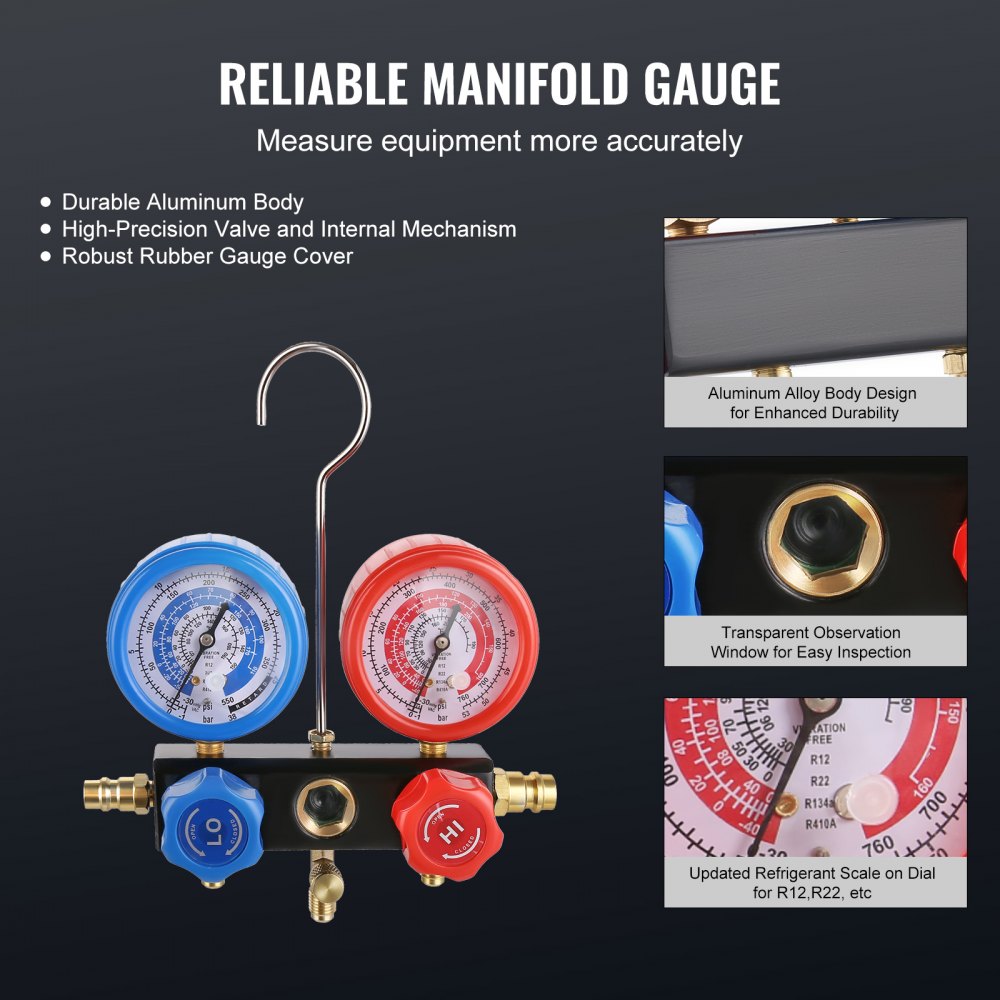 TW-1K - VEVOR 3.5 CFM AC Vacuum Pump for HVAC & Automotive Use