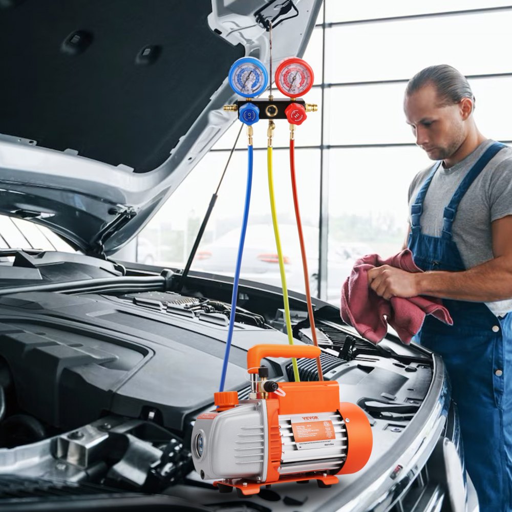 TW-1K - VEVOR 3.5 CFM AC Vacuum Pump for HVAC & Automotive Use