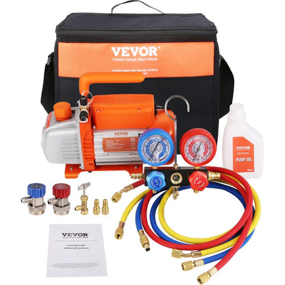 TW-1K - VEVOR 3.5 CFM AC Vacuum Pump for HVAC & Automotive Use