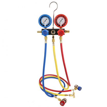 TW-1.5K(R32) - Efficient 1/4 HP Vacuum Pump & Manifold Gauge Set, 4 CFM