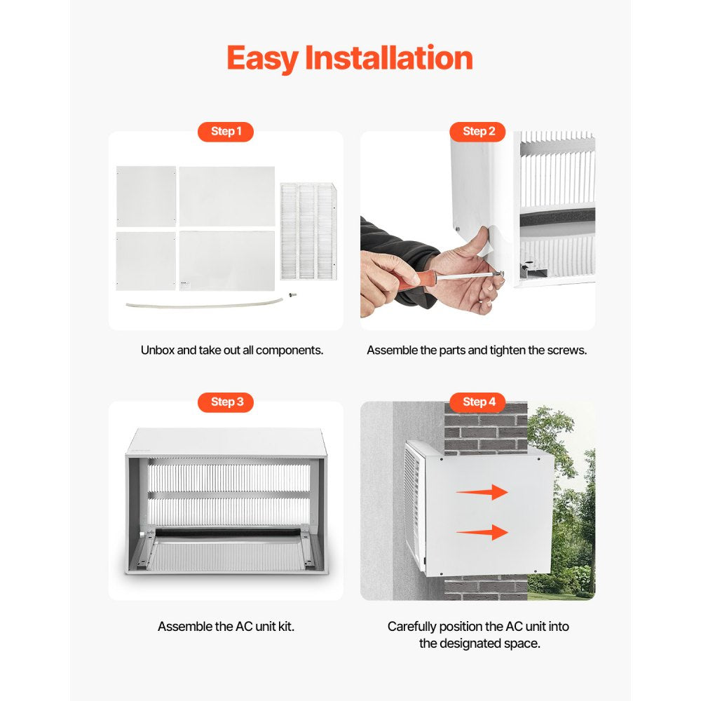 DWS-26G - Durable 26" Galvanized Steel AC Wall Sleeve