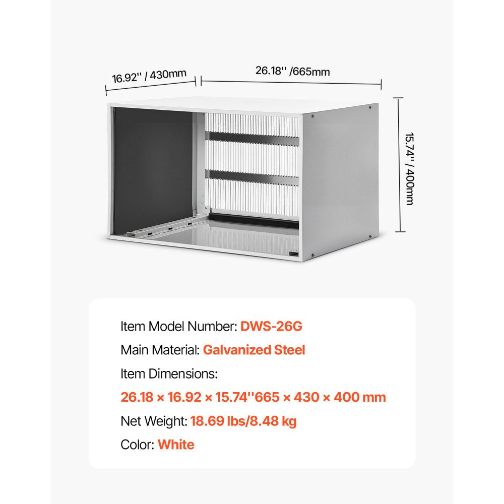 DWS-26G - Durable 26" Galvanized Steel AC Wall Sleeve