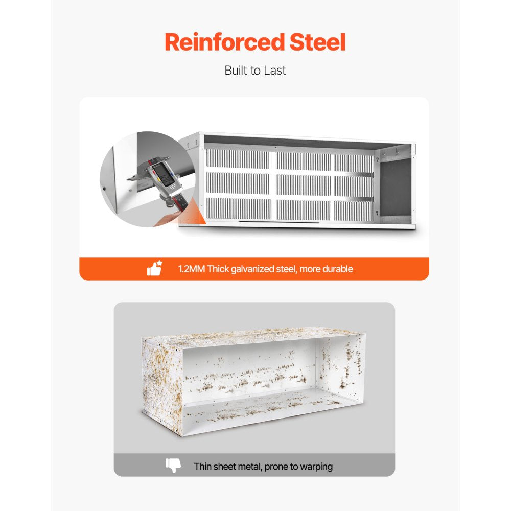 DWS-42G - Durable Galvanized Steel AC Wall Sleeve for Standard Units