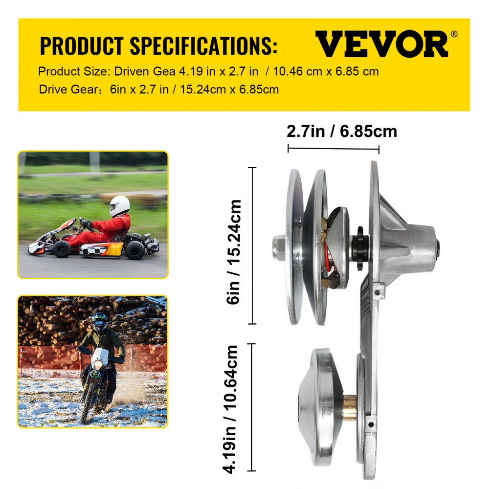 VV-TC-10 - High-Performance Go-Kart Torque Converter Kit for 4-8 HP