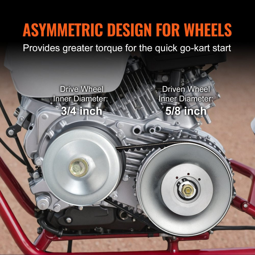 AJKDC75615875725 - 30 Series Go-Kart Torque Converter for 2-8 HP Engines