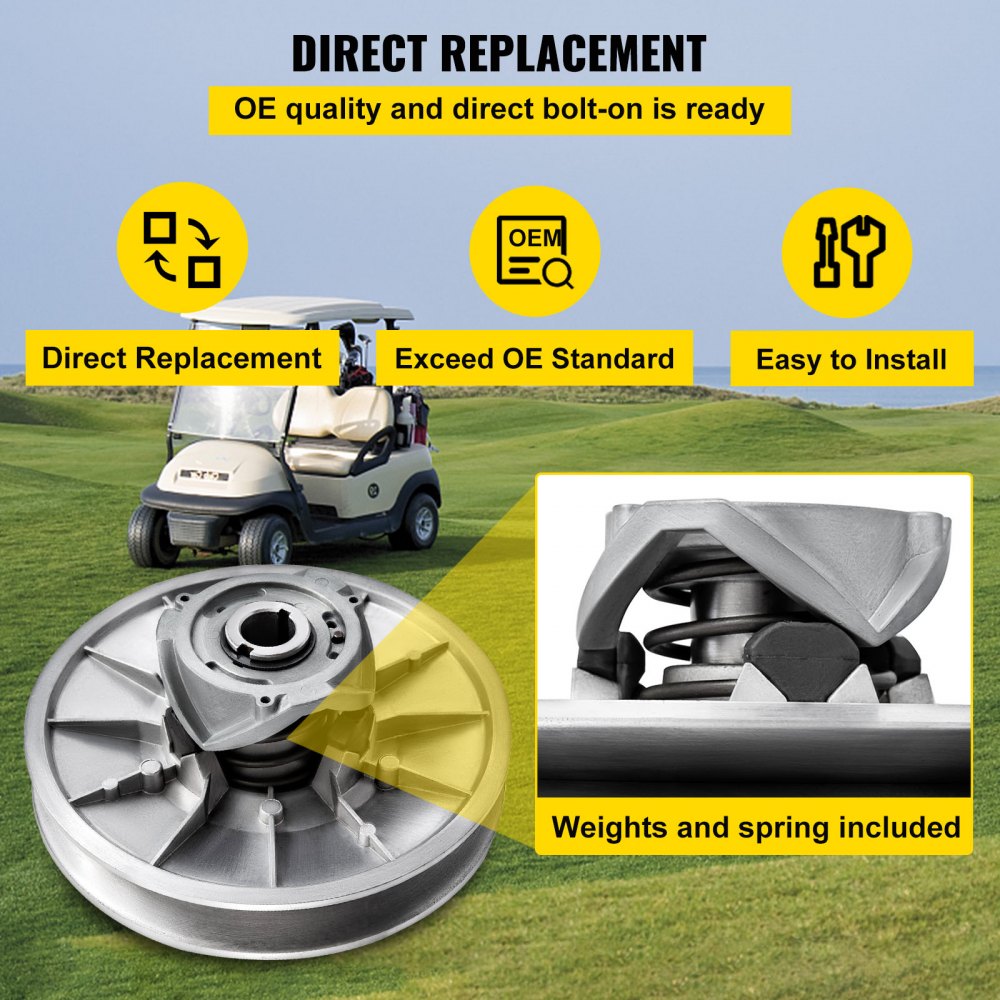 010834804772 - Durable Aluminum Driven Clutch for Club Car DS & Precedent Models