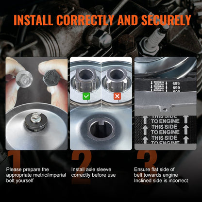 MC30K75D10T12T - Durable Steel Go Kart Drive Clutch Kit with 4" Wheel Diameter