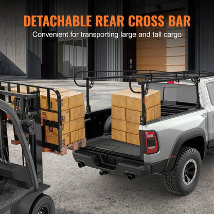SC1402 - Adjustable Heavy-Duty Truck Ladder Rack for 1000 lbs Capacity