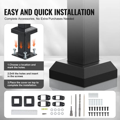 KD-23 - Durable Adjustable Handrails for Safe Outdoor Steps