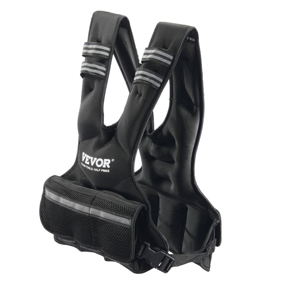 JS-VEST006-1 - Neoprene Adjustable Weighted Vest, 11-20 lbs, Breathable Design