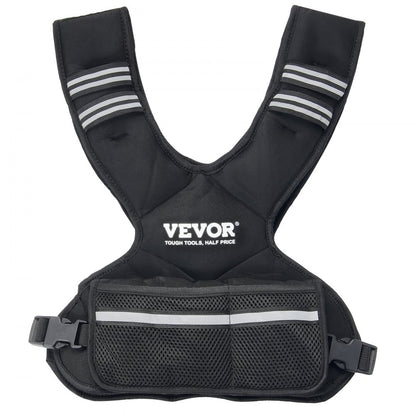 JS-VEST006-1 - Neoprene Adjustable Weighted Vest, 11-20 lbs, Breathable Design