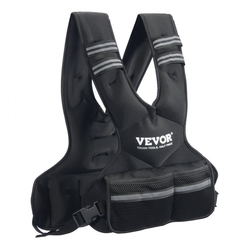 JS-VEST006-1 - Neoprene Adjustable Weighted Vest, 11-20 lbs, Breathable Design