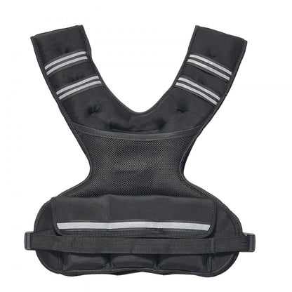 JS-VEST006-2 - Adjustable Neoprene Weighted Vest 20-32 lbs with Reflective Trim