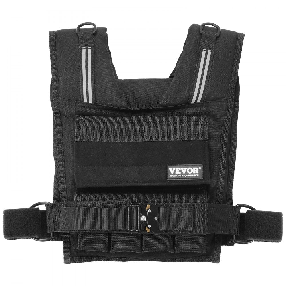 JS-VEST007 - 35lbs Adjustable Nylon Weighted Vest for Enhanced Training
