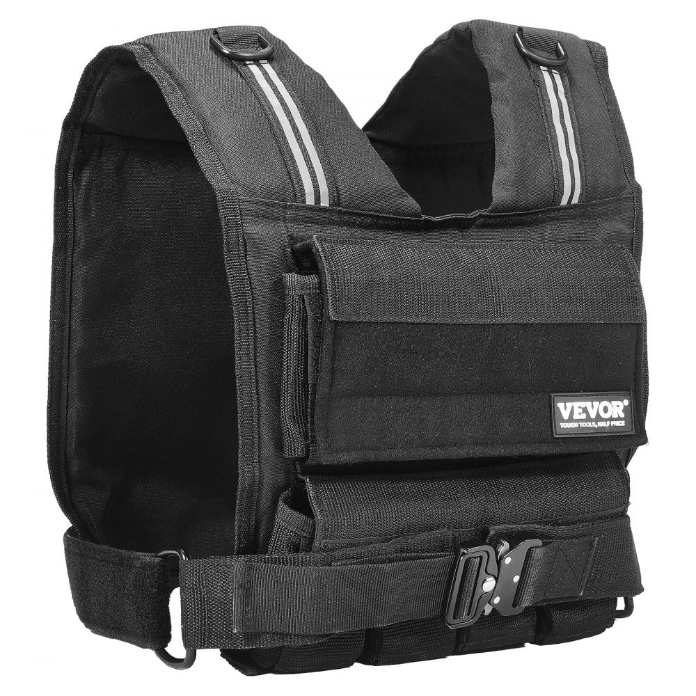 JS-VEST007 - 35lbs Adjustable Nylon Weighted Vest for Enhanced Training