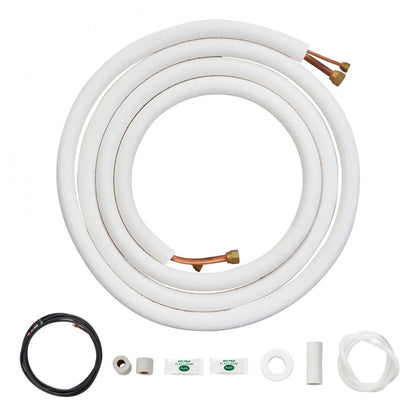 JSY-SS-SKU9 - 16ft VEVOR Mini Split Line Set with Triple-Layer Insulation