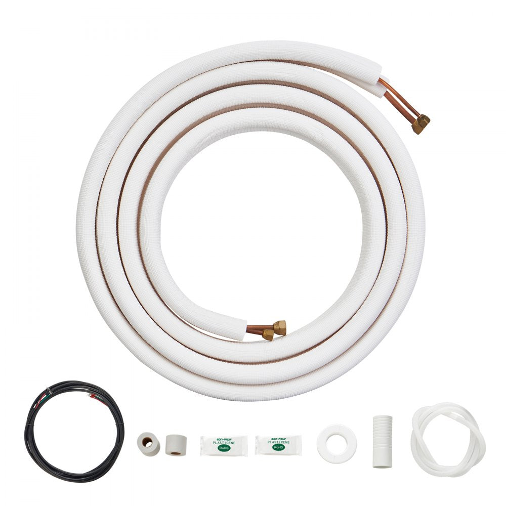 JSY-SS-SKU7 - 16ft Copper Mini Split Line Set for HVAC Systems