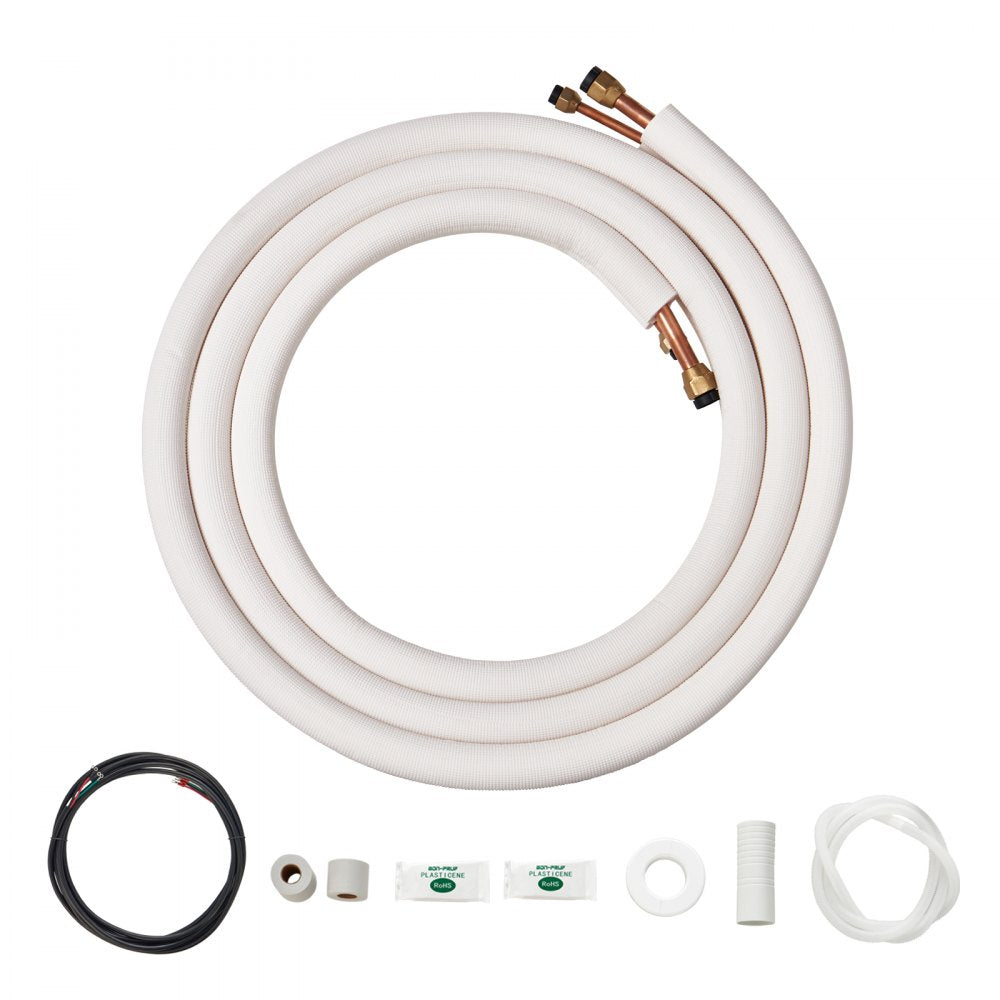 JSY-SS-SKU11 - 16FT Copper Mini Split Line Set for HVAC Systems