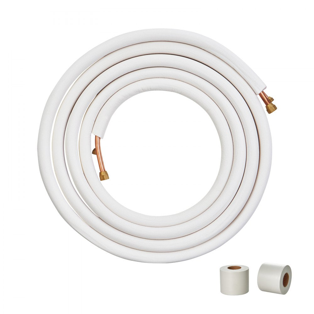 JSY-SS-SKU1 - 25FT Copper Mini Split Line Set for HVAC Applications