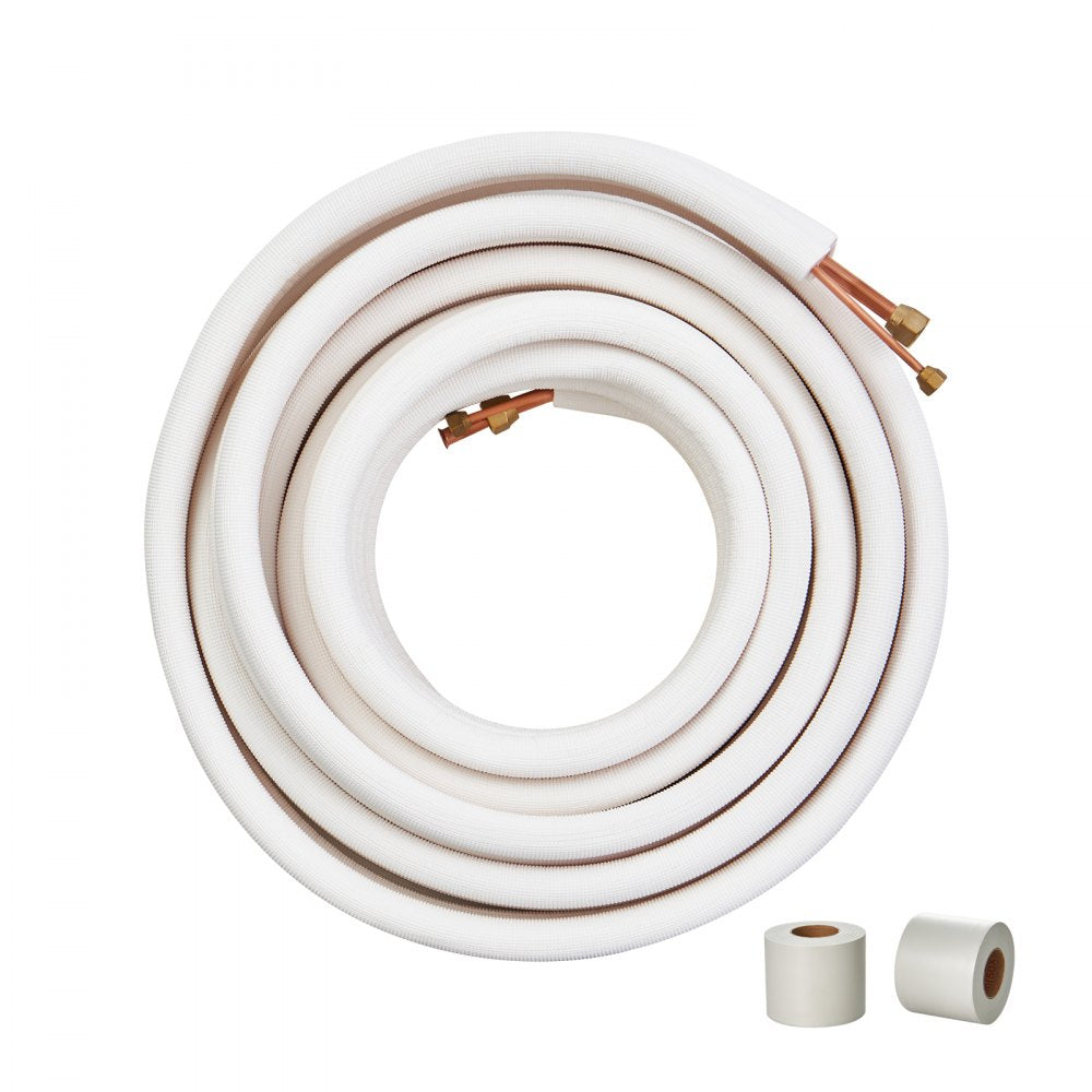 JSY-SS-SKU4 - 50FT Copper Mini Split Line Set with Triple-Layer Insulation