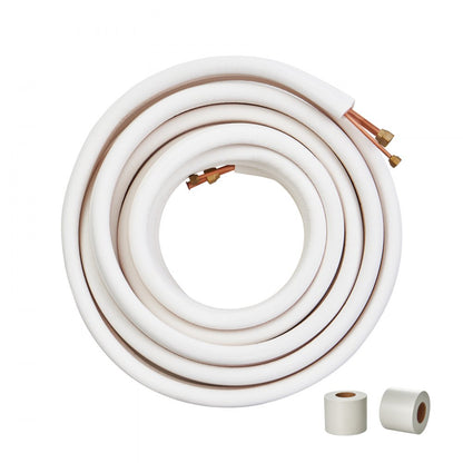 JSY-SS-SKU4 - 50FT Copper Mini Split Line Set with Triple-Layer Insulation