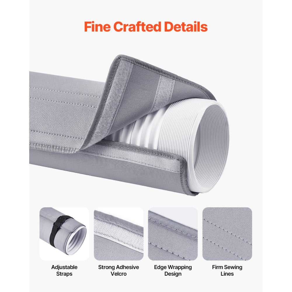 T741 - Heat-Resistant AC Hose Cover, 5" & 5.9" Diameter, Easy Install