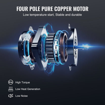TW-1.5K - Compact 1/4 HP Vacuum Pump, 4.5 CFM, Lightweight Design