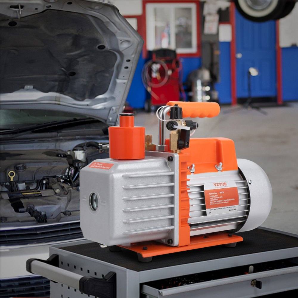 2TW-2G - VEVOR 2-Stage Rotary Vane Vacuum Pump for HVAC, 5 CFM