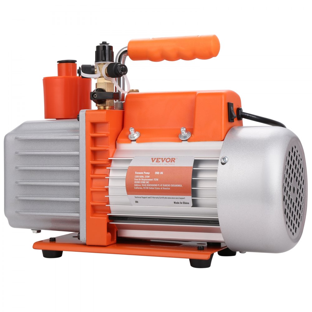 2TW-3G - VEVOR 1/2 HP 7 CFM Rotary Vacuum Pump for HVAC & DIY