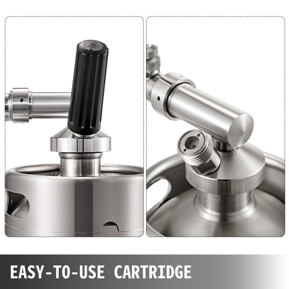 010880055922 - Portable 2L Stainless Steel Nitro Coffee Maker for Easy Brewing