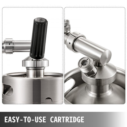 010880055922 - Portable 2L Stainless Steel Nitro Coffee Maker for Easy Brewing