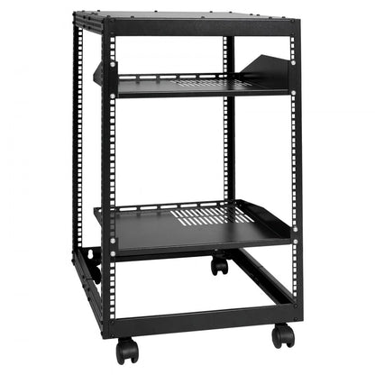 HT-W6415 - Compact 15U Open Frame Server Rack for Small Spaces