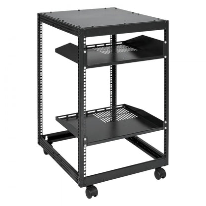 HT-W6415 - Compact 15U Open Frame Server Rack for Small Spaces