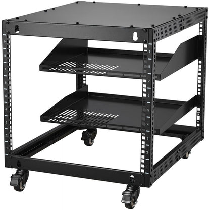 SPT-504-09 - 9U Adjustable Server Rack, 23"-40", Mobile with Accessory Kit