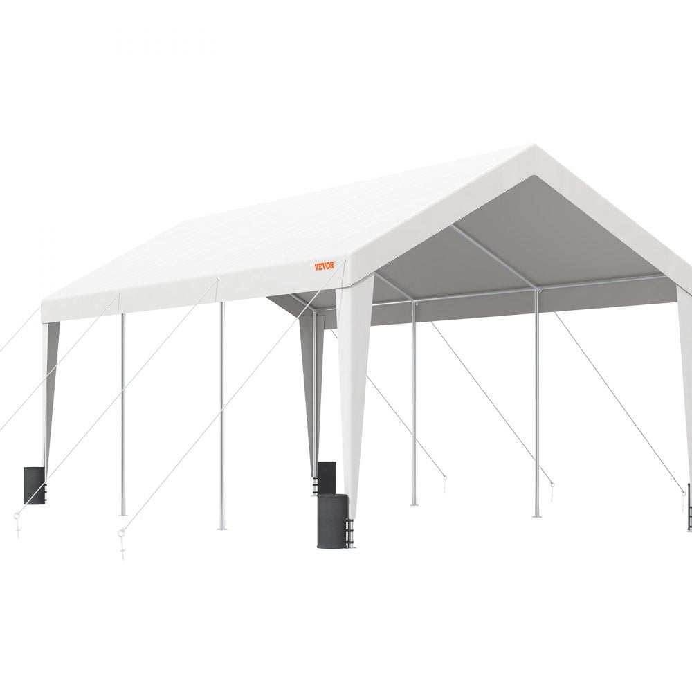 010595014191 - 10x20 ft VEVOR Heavy-Duty Carport with Reinforced Poles