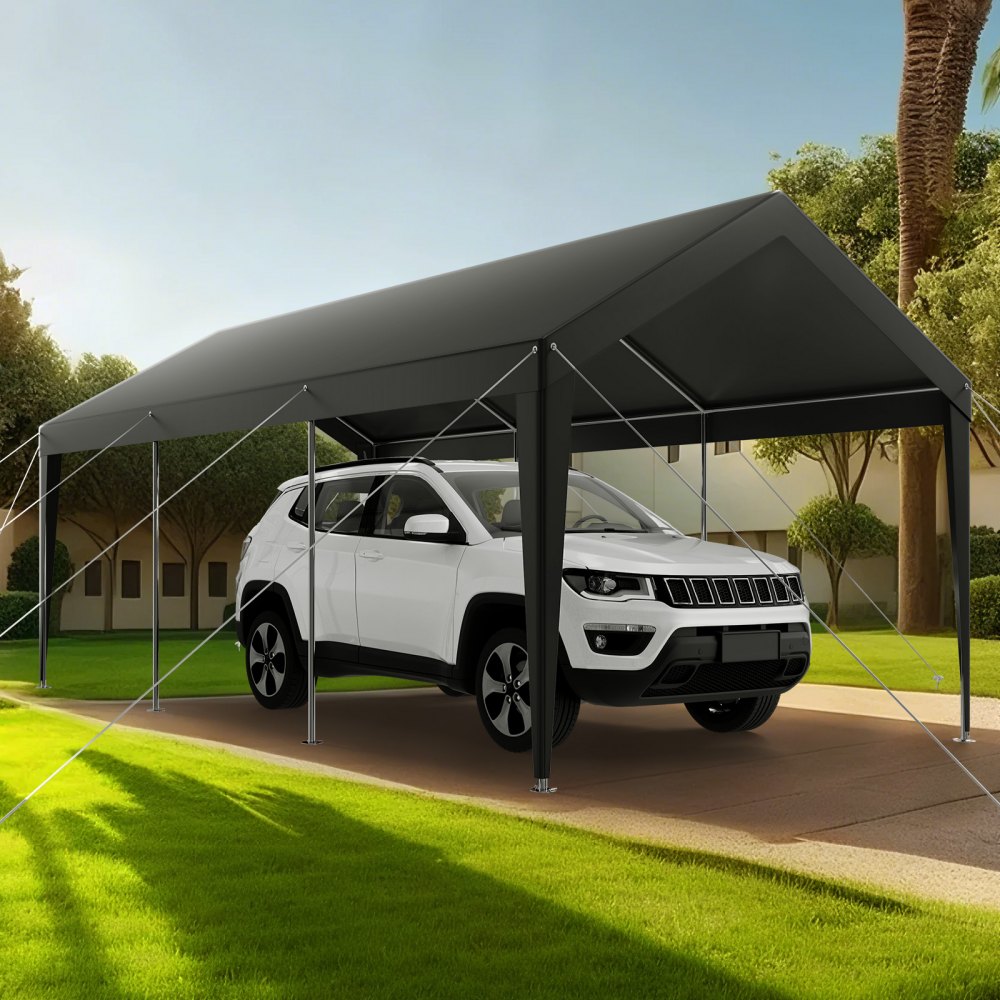 SXYJSCK-KFS1020FT-G - 10x20 FT Heavy-Duty Portable Garage for Cars & RVs
