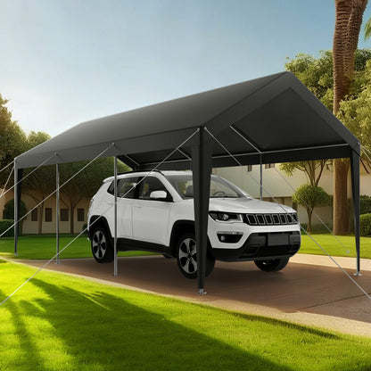 SXYJSCK-KFS1020FT-G - 10x20 FT Heavy-Duty Portable Garage for Cars & RVs